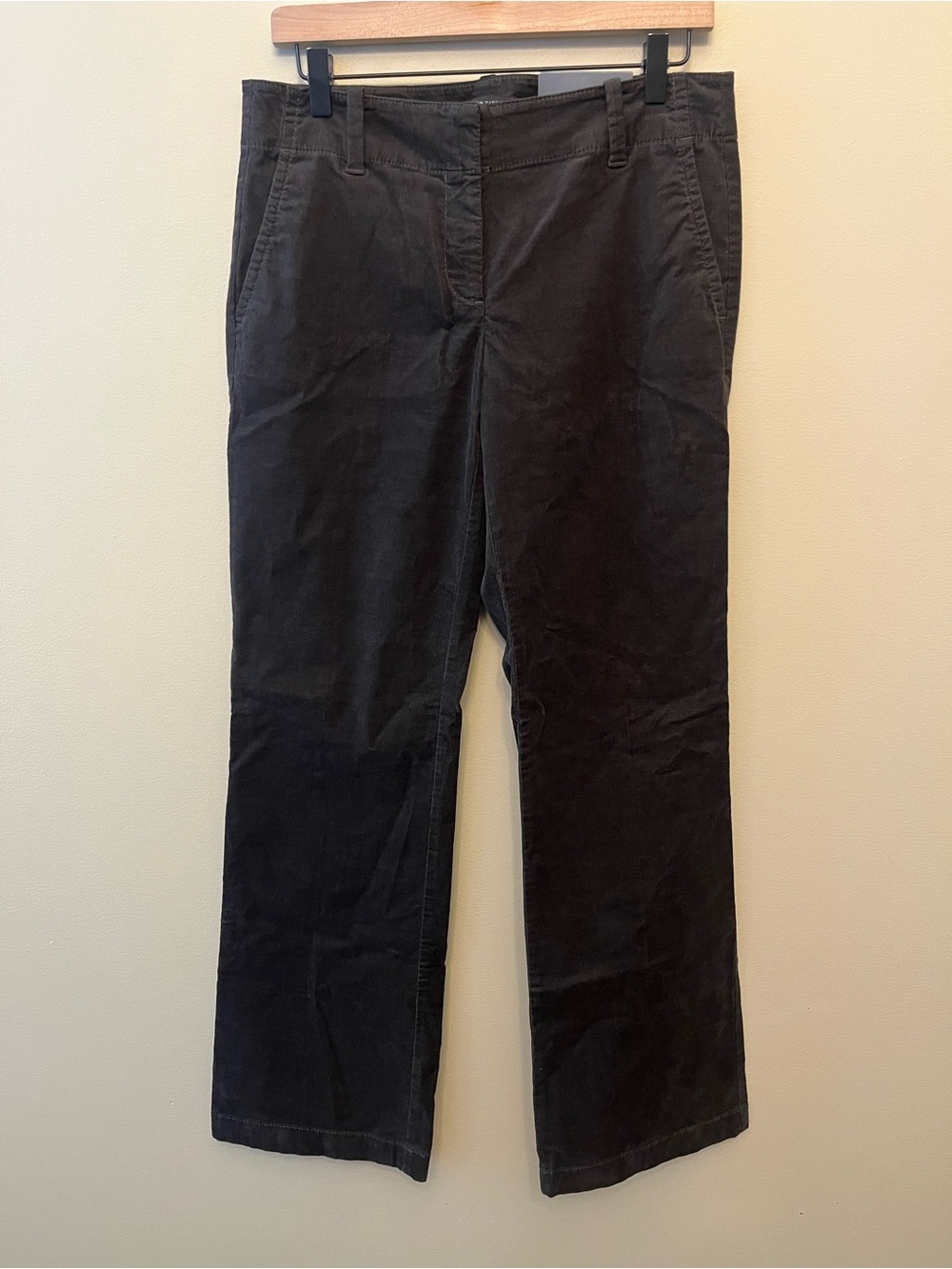 NWT Ann Taylor Signature Fit Trouser Leg Corduroy Pants Women's Size 4 Brown